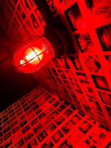 red light on bar walls